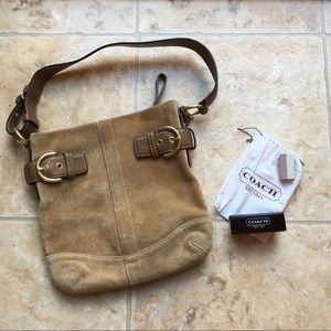 Suede Coach bag!